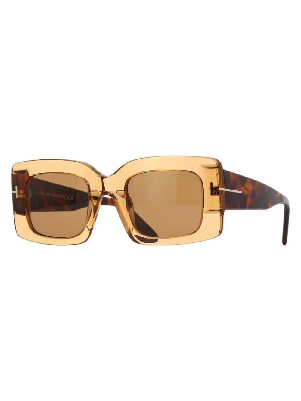 NEW TOM FORD SUNGLASSES BRIGITTA TF1188 45E WOMEN SQUARE HAVANA/BROWN EYEWEAR TO